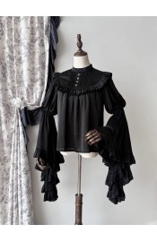 The Muppet Preoccupied Book Sleepwalking Bell Sleeve Blouse(Reservation/2 Colours/Full Payment Without Shipping)